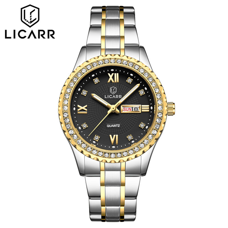 LICARR Original Women's Watches Casual Simple Fashion Ladies Watch Date Week Waterproof