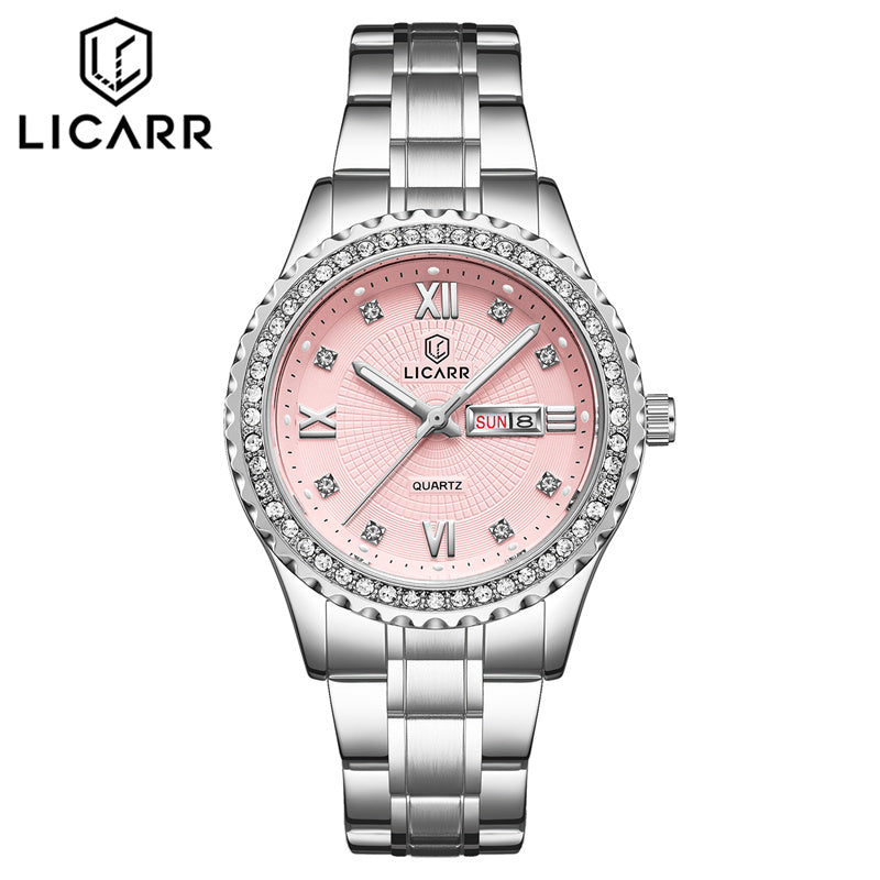 LICARR Original Women's Watches Casual Simple Fashion Ladies Watch Date Week Waterproof