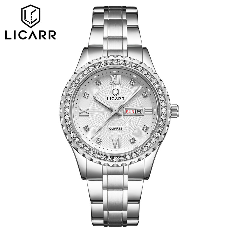 LICARR Original Women's Watches Casual Simple Fashion Ladies Watch Date Week Waterproof