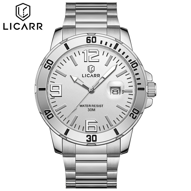 LICARR Original Brand Men Watch Waterproof Date