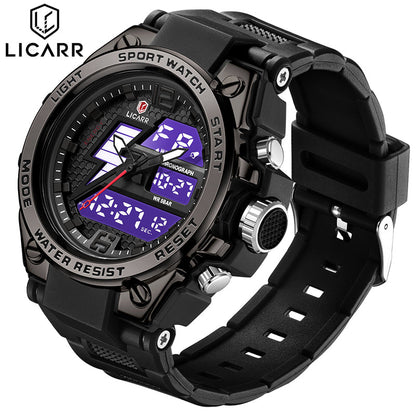 LICARR Brand Waterproof Sports Men's Watch Multifunctional