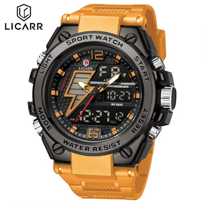 LICARR Brand Waterproof Sports Men's Watch Multifunctional