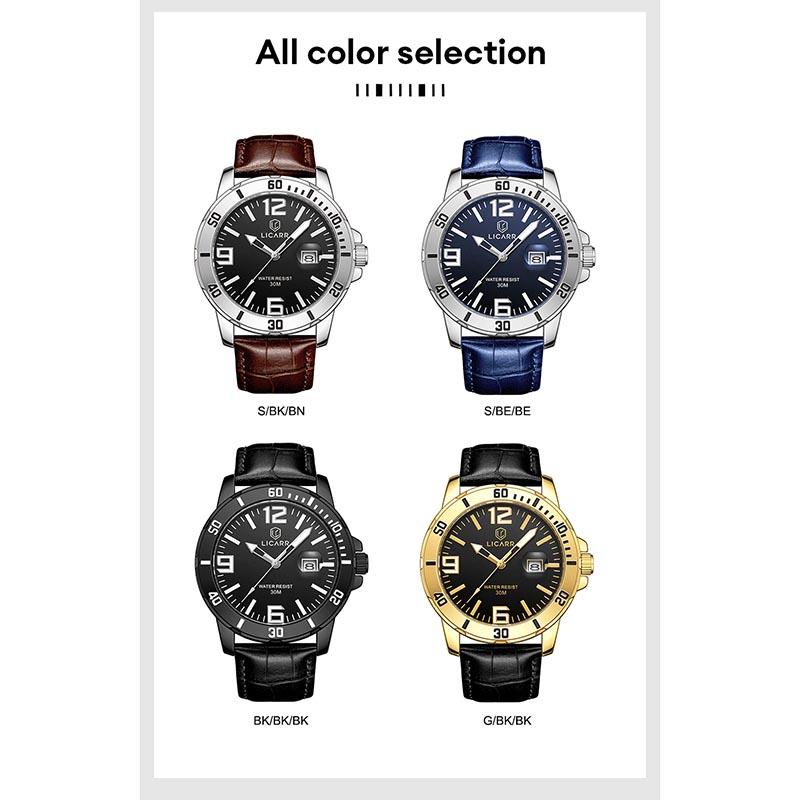 LICARR Brand Waterproof Watch Men Fashion Casual